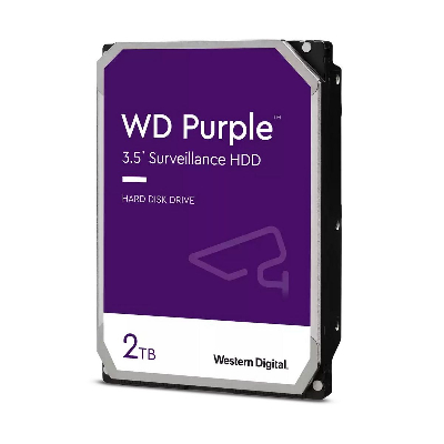 Жесткий диск 2TB Purple, 3.5'', SATAIII, 5400 об/мин, 64 МБ
