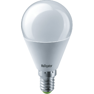 Лампа светодиодная LED 5вт E14 белая шар