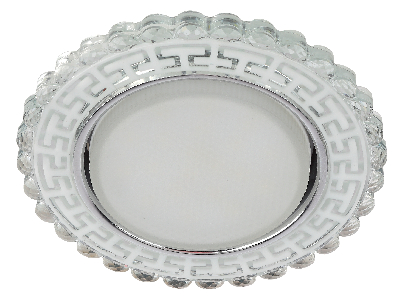 Светильник точечный декоративный cо светодиодной подсветкой GX53, зеркальный DK LD38 SL