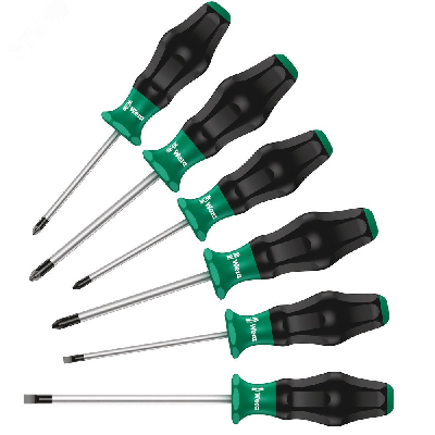 Набор отверток Kraftform Comfort 6 предметов. 1335/1350/1355/6