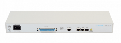 VoIP-шлюз TAU-16.IP: 16хFXS, 2хRJ45-10/100/1000, 1 слот для SFP, SIP/H.323, 1U, AC 220V