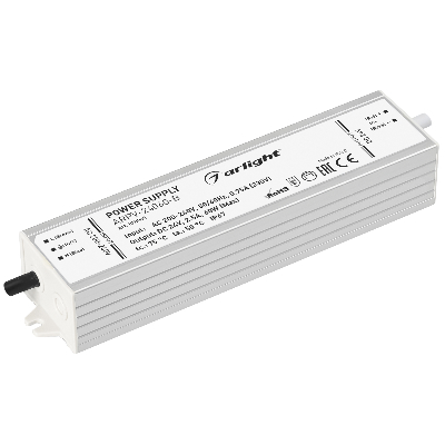 Блок питания ARPV-24060-B (24V, 2.5A, 60W) (ARL, IP67 Металл, 3 года)