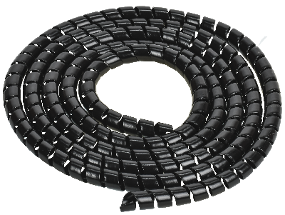 Спираль монтажная СП-12 черная (2м/упак) IEK