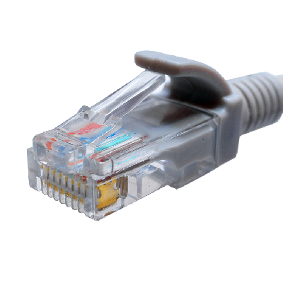 Патч-корд UTP 5e 4x2 26AWGCu LSZH серый 0.3м