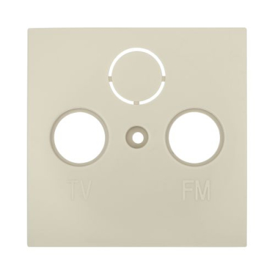 Накладка розетки TV+FM+SAT, 2(3) отверстия (бежевый) LK60