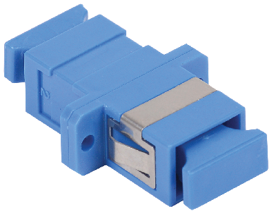 Адаптер проходной SC-SC для одномодового и многомодового кабеля (SM/MM) с полировкой UPC одинарного исполнения (Simplex)