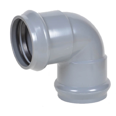 Отвод НПВХ (PVC-U) 110х90 двухраструбый  PN10