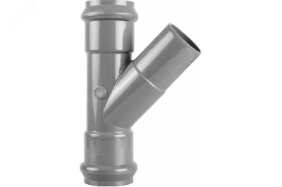 Тройник НПВХ (PVC-U) раструб 110/110 45  PN10