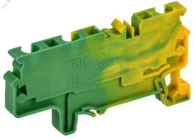 ARMAFIX Клемма пружинная CX4-3 PE 4мм2 трехконтактная заземляющая IEK
