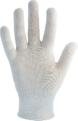 Перчатки нейлоновые бесшовные белые ArmProtect 6220 р.9