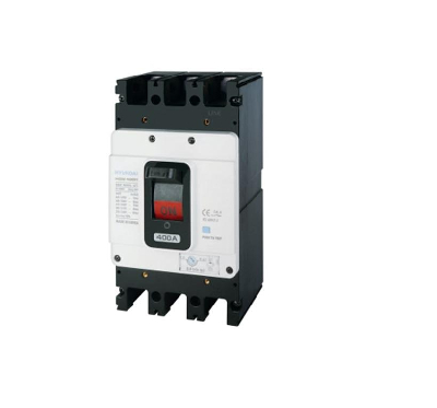 Выключатель автоматический в литом корпусе типа HGM, типоразмера 400AF, арт.HGM400E3PT4S0000C00400F (400А, 38кА, 3 полюса, регулируемый термомагнитный расцепитель, переднее подключение)