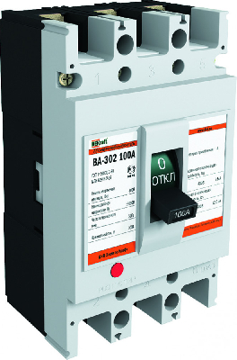 Выключатель автоматический трехполюсный ВА-302 100А 25кА