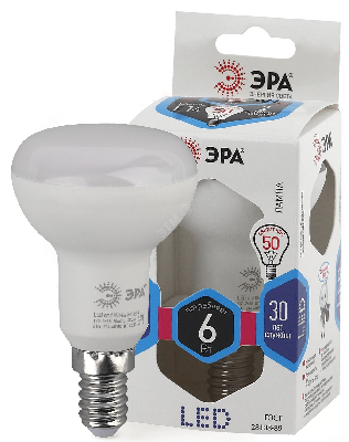 Лампа светодиодная LED 6 Вт 480Лм 4000К рефлектор нейтральный E14 170-265В LED R50-6W-840-E14 Standart