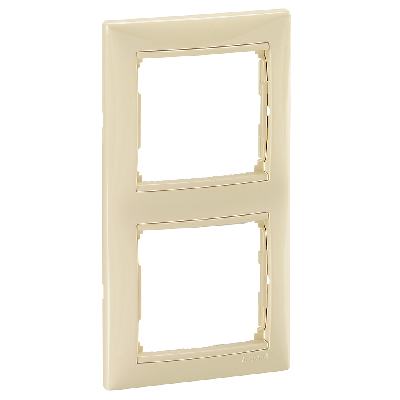 Рамка 2-местная финиш слоновая кость VALENA DIY