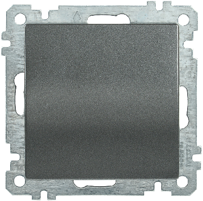 ВС10-1-0-Б Выключатель одноклавишный 10А BOLERO антрацит