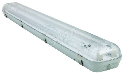 Светильник люминесцентный ЛСП-1х36 Codar T8 IP65 PC призма металлические клипсы ЭПРА