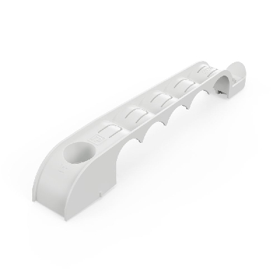 Держатель труб для прямого монтажа односторонний на 5 мест серый d20 (20шт/160шт уп/кор)