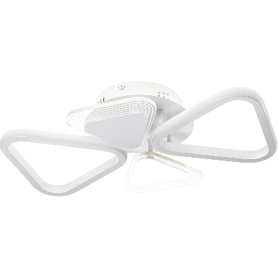 Люстра потолочная светодиодная диммируемая, NUVOLA, с ДУ, 3 режима, 500х335х100мм, 72Вт, 2700К/4200К/6400К, 22м, белый, 52938 9, Ritter