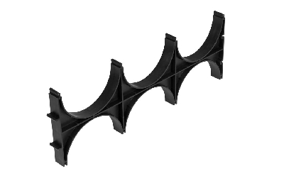 Кластер тройной двухсторонний для двустенных труб д63 (154 шт/кор)