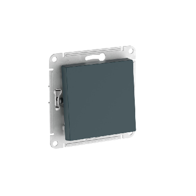 ATLASDESIGN 1-клавишный ВЫКЛЮЧАТЕЛЬ, сх.1, 10АХ, быстрозажимные клеммы, ИЗУМРУД