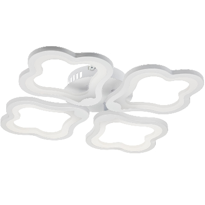 Люстра потолочная светодиодная, CARINO, 380x380x67мм, 62Вт, 2700К/4200К/6500К, 32м?, белый, 52069 0, Ritter