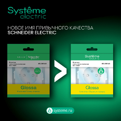 GLOSSA Термостат электронный теплого пола с датчиком в сборе 10A белый