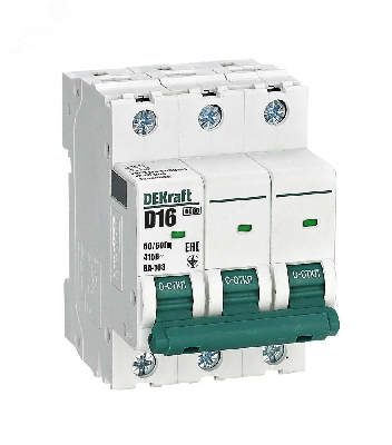 Автоматический выключатель ВА-103 3P 16А D 6кА новый