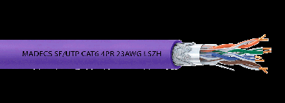 Витая пара SF/UTP CAT6 4PR 23AWG LSZH(LSOH)       экранированная с ограниченным выделением дыма(DCM Test Report) Польша ЕКС