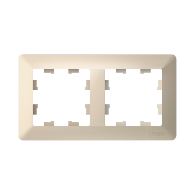 ATLASDESIGN AIR 2-постовая РАМКА, БЕЖЕВЫЙ/дымчатый белый