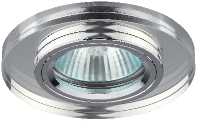 Светильник декор стекло круглое хром/зеркальный DK7 CH/WH