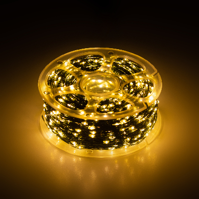 Светодиодная новогодняя гирлянда ENIN-2000G Нить теплый свет 200 м 2000 microled IP44 220В