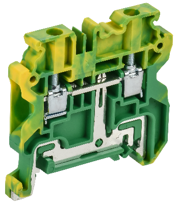 ARMAFIX Колодка клеммная CY4 PE винтовая 4мм2 проходная заземляющая Ex IEK
