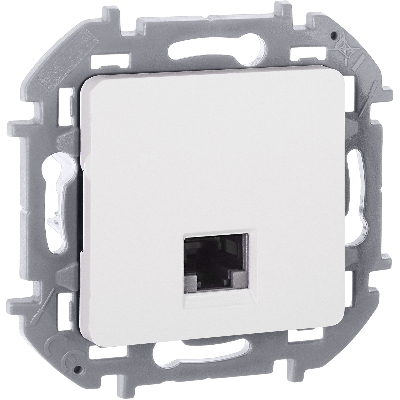 Информационная розетка RJ 45 категория 6 UTP INSPIRIA белый
