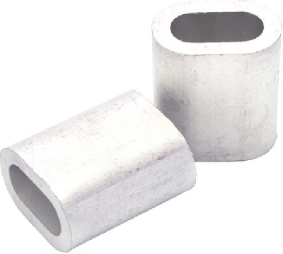 Зажим алюминиевый 5мм DIN3093 для троса