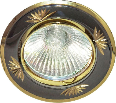 Светильник 246DL MR16 50W G5.3 черный металлик-золото/ Gun Metal-Gold