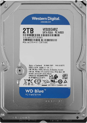Жесткий диск 2TB Blue 3.5'', SATAIII, 5400 об/мин, 64 МБ