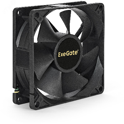 Вентилятор для корпуса 12В DC, 80x80x25 мм, 3pin, 2200RPM, 22dBA, подшипник скольжения