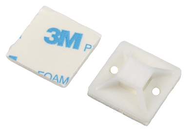 Площадка самоклеящаяся под хомуты 25х25 мм белая 10 штук NO-225-308