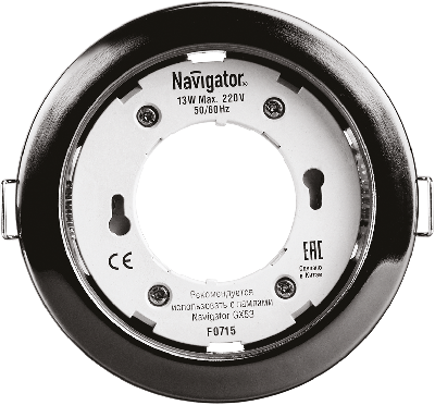 Светильник ДВО-13w GX53 без лампы черный хром