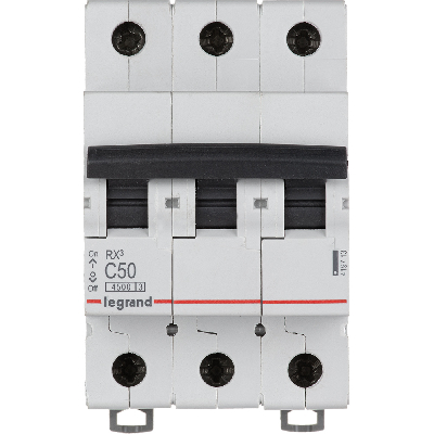 Выключатель автоматический трехполюсный RX3 4,5 кА C 50 А