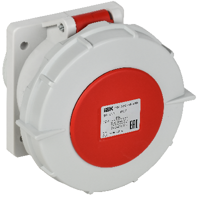 Розетка встраиваемая прямаяССИ-6252 32А 6ч 380В 3P+PE+N IP67 IEK