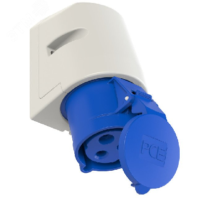 Розетка настенная 32А/230V/1P+N+E/IP44