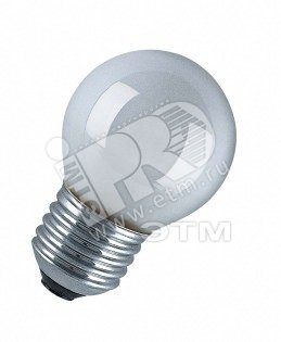 Лампа накаливания декоративная ДШ 40вт P45 230в E27 (шар) Osram