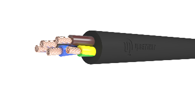 Кабель силовой КГТП-ХЛ 5х4(N.PE) 220/380-3 ТРТС