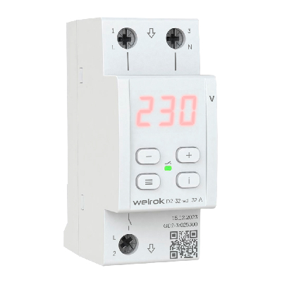 Реле напряжения Welrok D2-32 red