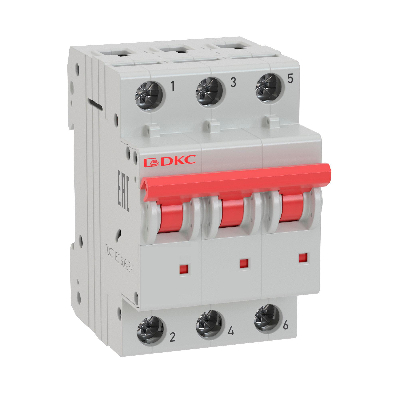 Выключатель автоматический модульный YON MD63-3C63-6 6kA