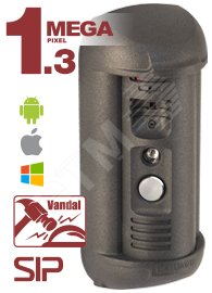 Видеодомофон IP с контроллером до 3-х исп.        устройств, DC12/PoE, цвет серый