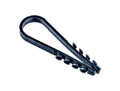 Дюбель-хомут для круглого кабеля черный 19-25 Jazzway (100 шт/уп)