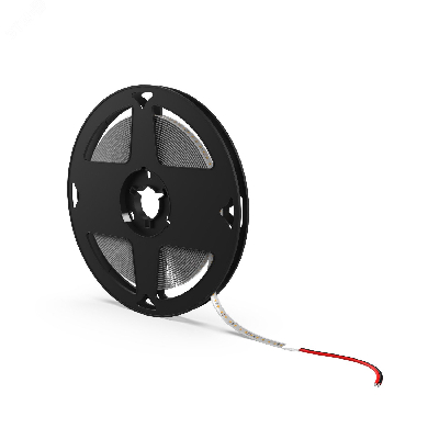 Лента светодиодная 12 Вт/м DC 24В 3000К IP65 120LED SMD2835 1400 лм/м Black Gauss