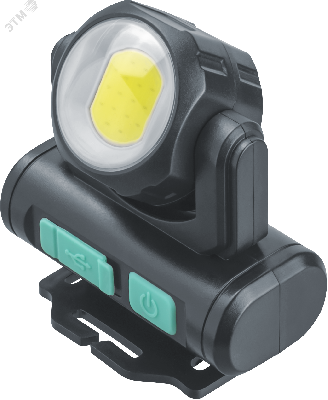 Фонарь светодиодный NPT-H38-ACCU 1COB, 3.2Вт + 1 LED, 3Вт налобный аккумуляторный